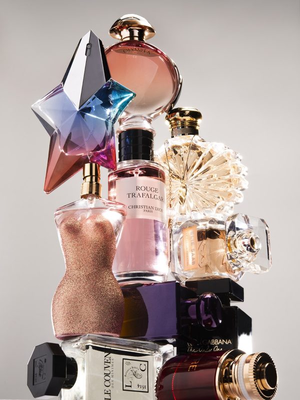 Photo corinne sporrer Parfums Addictifs Angel Dior Gaultier Paco Rbanne Dolce Gabbana