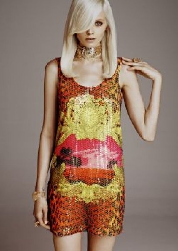 L'Eden du serpent: le mannequin Abbey Lee Kershaw pour la collection Versace pour H&M.