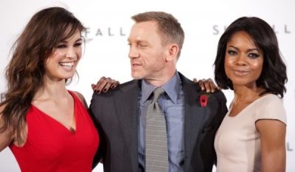 Berenice Marlohe, Daniel Craig et Naomie Harris, les nouvelles James Bond girls aux côtés de 007.