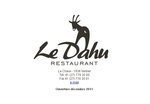 Restaurant le Dahu à Verbier,