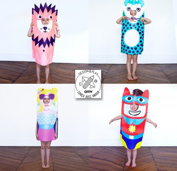Costumes en papier, OMY Design and Play, 19 fr. sur mylittleroom.ch