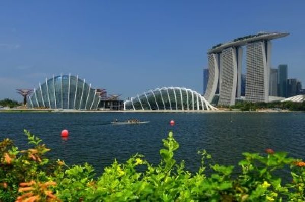La Bay South Garden, le long de la Marina Bay de Singapour.