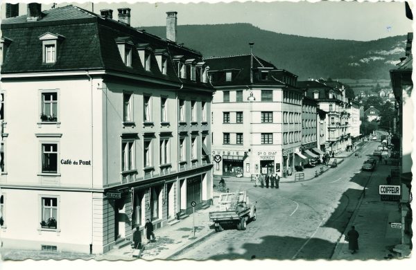 Delémont 1962, place de la Gare