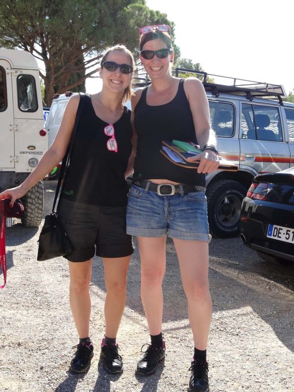 Céline et Aurélie lors de leur week-end de formation à Narbonne.