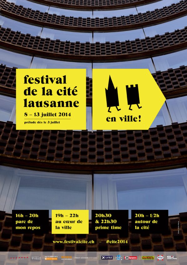 Festival de la Cité, Lausanne, du 8 au 13 juillet 2014.