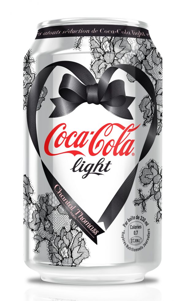 La nouvelle canette Coca-Cola Light signée Chantal Thomass.