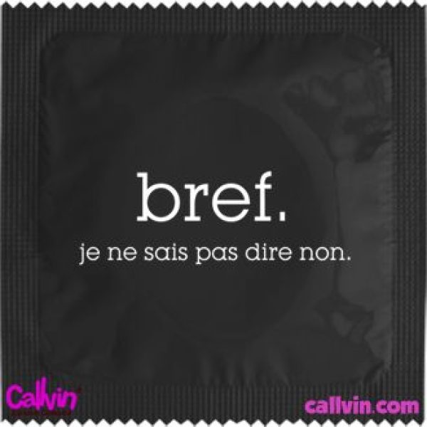 Les phrases cultes de la série "Bref" se retrouvent sur une ligne de préservatifs disponible sur le site Callvin.com.