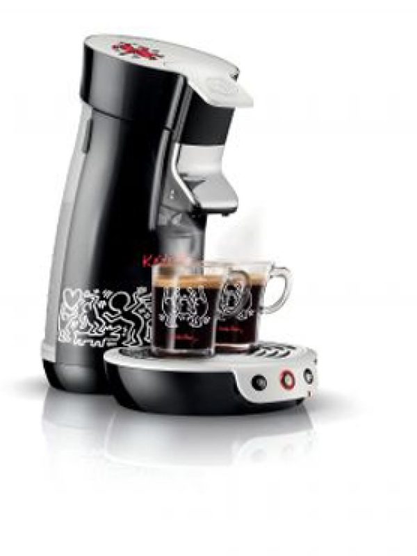 Les petits bonshommes de Keith Haring s'invitent sur les machines à café Senseo.
