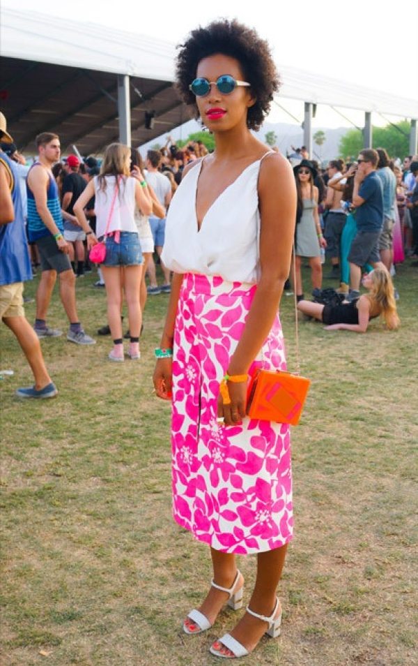 Une jupe rose fluo Marni: la pièce phare de l'été selon Solange Knowles.