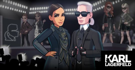 Karl Lagerfeld dans le jeu de Kim Kardashian