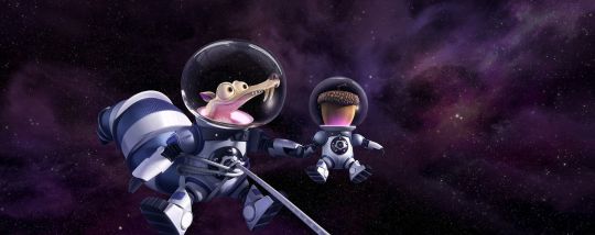 Scrat dans l'espace pour «L’âge de Glace: les lois de l'Univers»