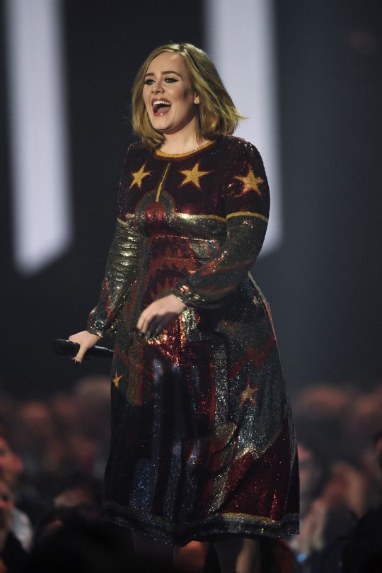 Adele brit award 2016 0