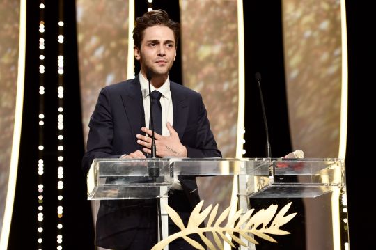 Emotion: Xavier Dolan reçoit le Grand Prix à Cannes