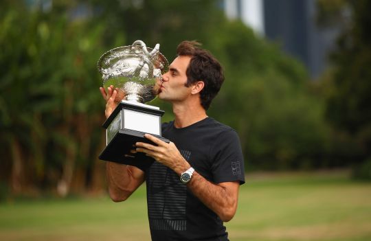 Federer Australia Open victoire trophee 2018 grand chelem 20