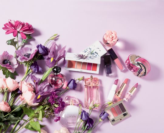 Make-up et parfums: inspiration florale printanière