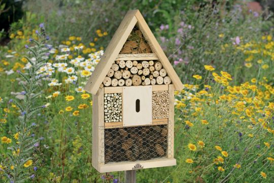 Avec un "hôtel pour insectes", vous pouvez aussi attirer toutes ces petites bêtes dans votre jardin ou sur votre balcon.