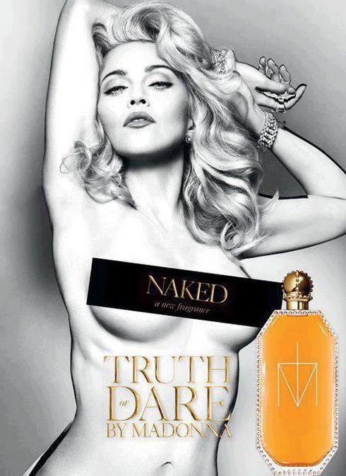 La campagne du nouveau parfum de Madonna, qui affiche des formes parfaites.