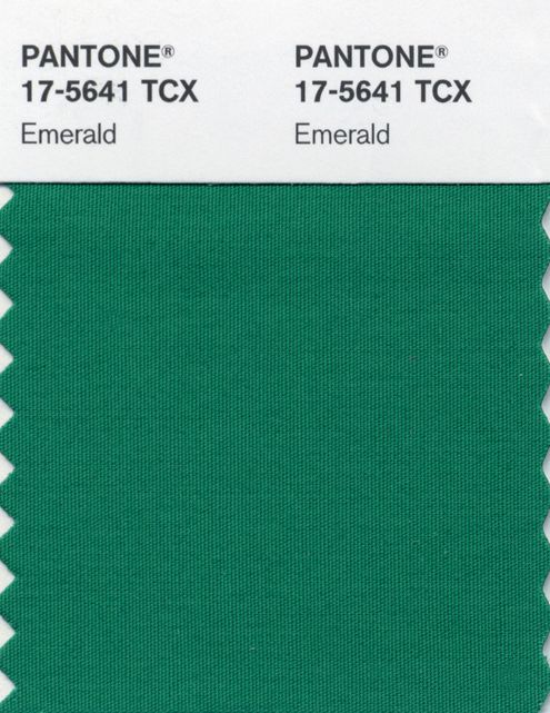 Le vert émeraude sera la couleur de l'année 2013, d'après Pantone.