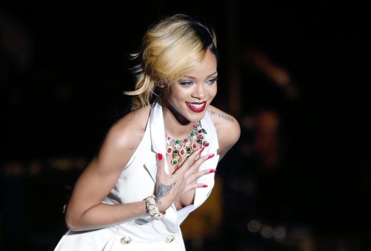 Rihanna, sur scène au Maroc en 2013.
