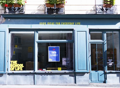 'The School of life' a pris ses quartiers à Paris.
