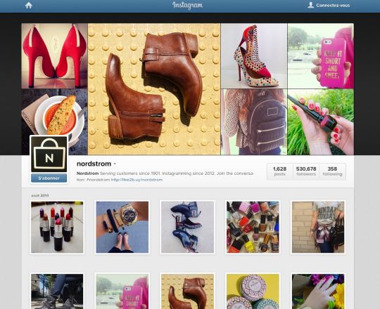 Nordstrom se lance dans le shopping sur Instagram.