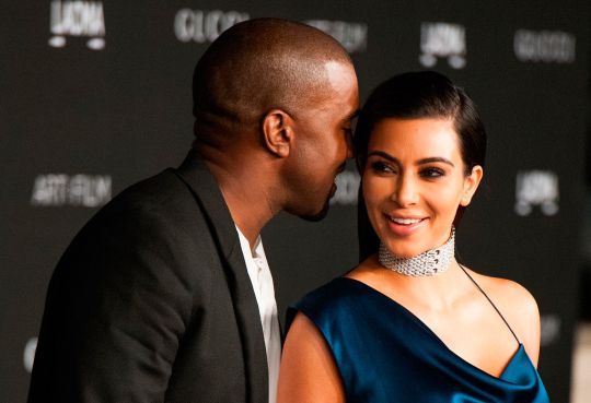 Kim Kardashian et Kanye West à Los Angeles, le 1er novembre 2014.