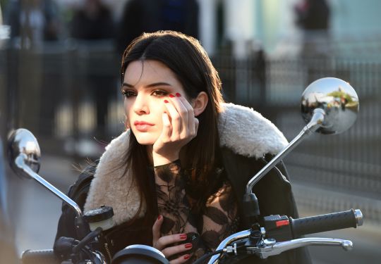 Behind the scenes on an estee lauder ad shoot with kendall jenner photo courtesy of estee lauder