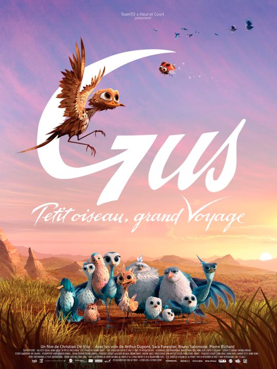 L'affiche de 'Gus, petit oiseau, grand voyage'.