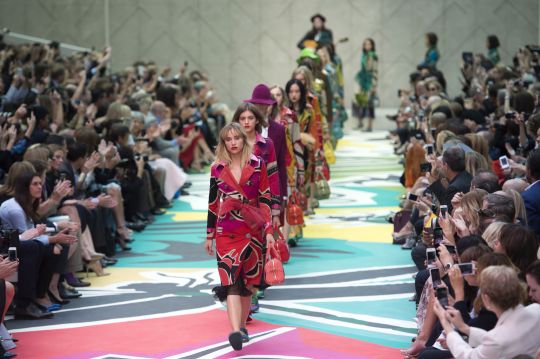 Le défilé Burberry Prorsum Printemps 2015 pendant la fashion week de Londres, en septembre 2014.