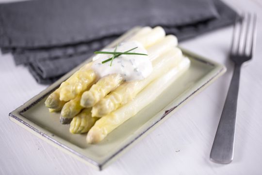 Asperges blanches sauce moutarde 0